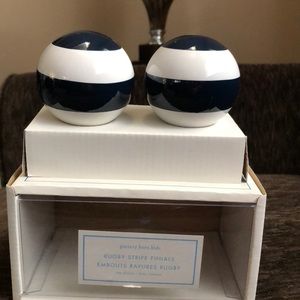 Pottery barn kids rugby stripe Finials